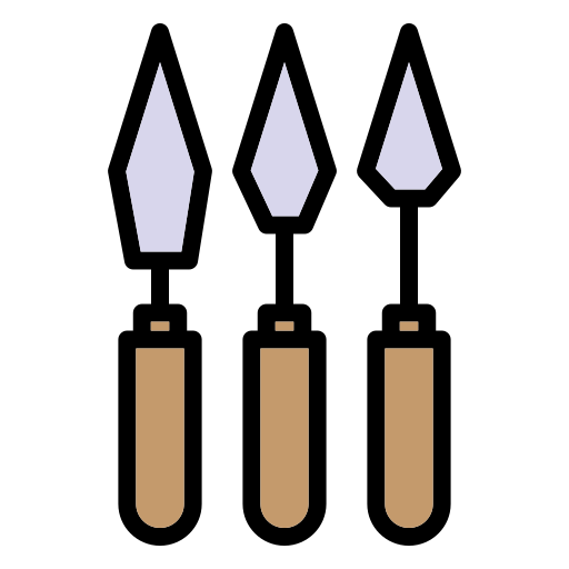spatola di metallo Generic color lineal-color icona