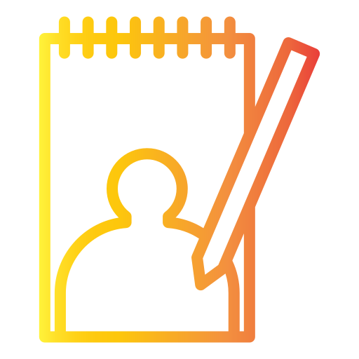 Drawing book Generic gradient outline icon