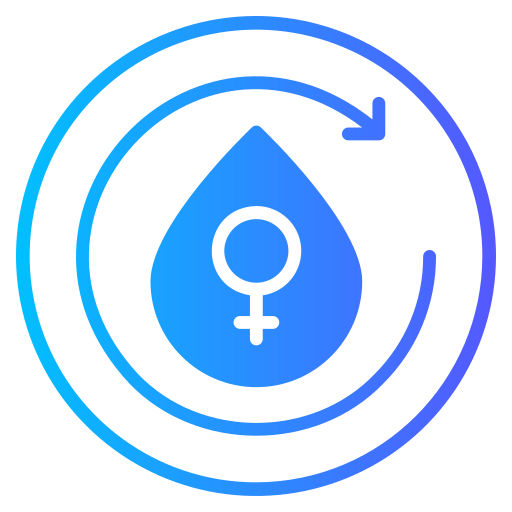 menstruatiecyclus Generic gradient fill icoon