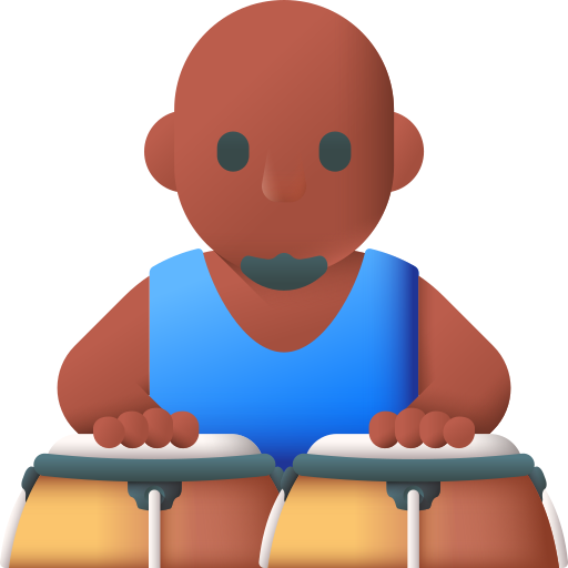 conga-trommel 3D Color icon