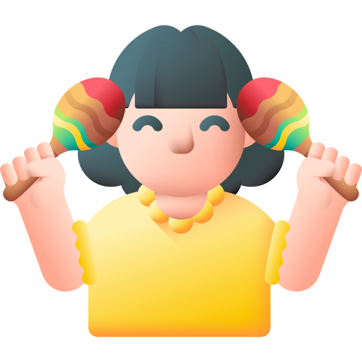 マラカス 3D Color icon