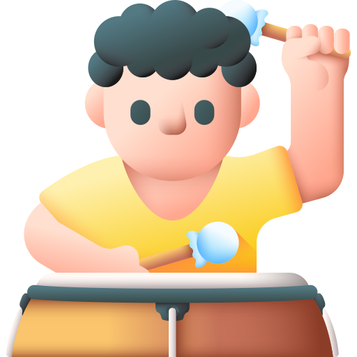 Percussionist 3D Color icon