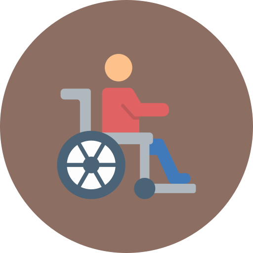 gehandicapten Generic color fill icoon