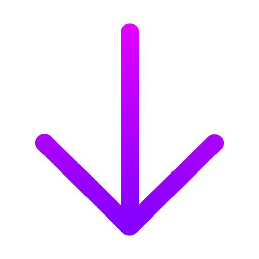 freccia giù Generic gradient outline icona