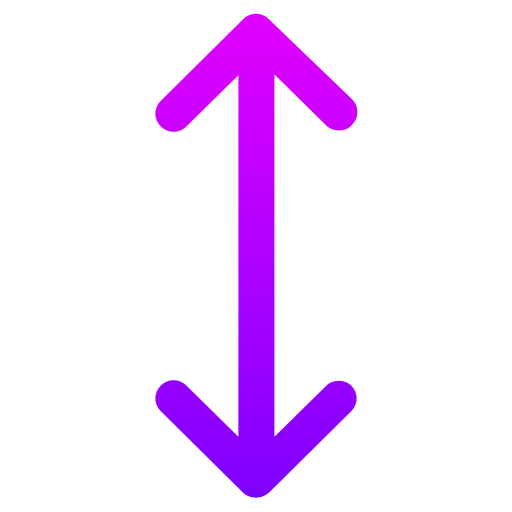 vertikaler pfeil Generic gradient outline icon