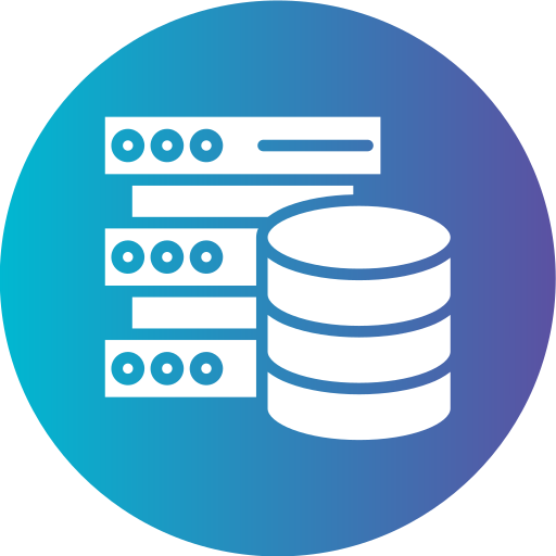 Database Generic gradient fill icon