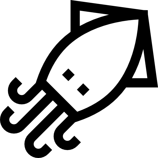 calamar Basic Straight Lineal icono