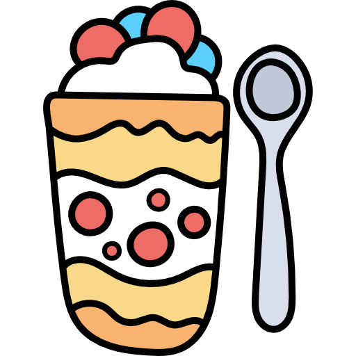 Pudding Hand Drawn Color icon