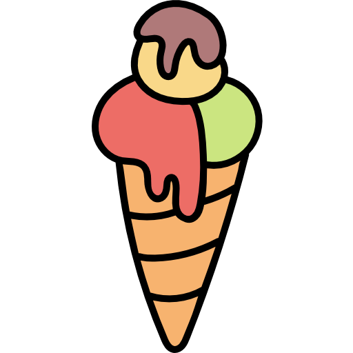 ijsje Hand Drawn Color icoon