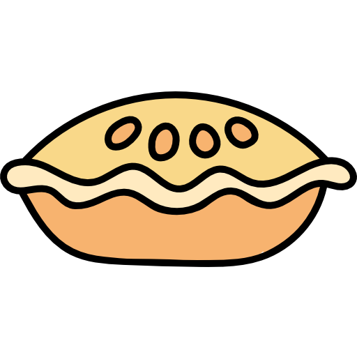 tarta Hand Drawn Color icono