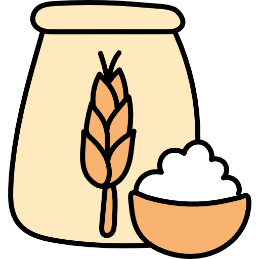 Flour Hand Drawn Color icon