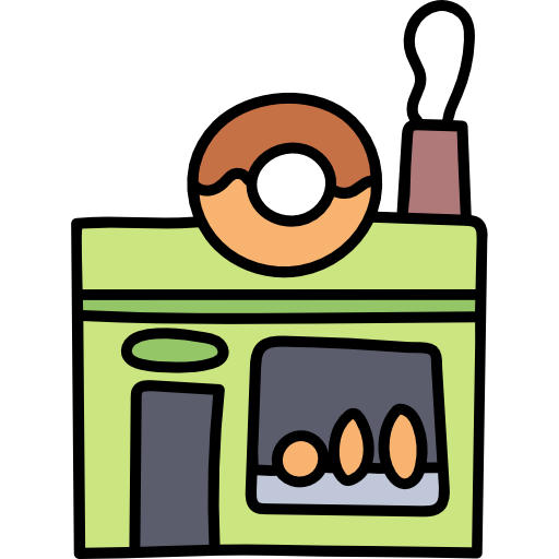 bäckerei Hand Drawn Color icon