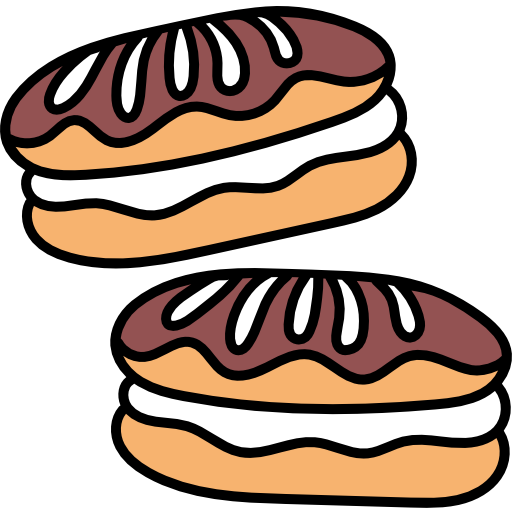 eclair Hand Drawn Color icon