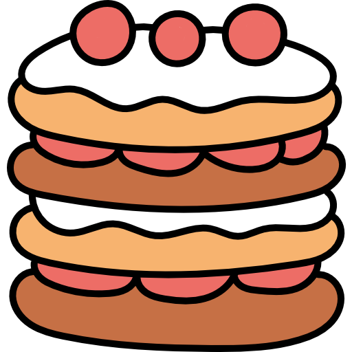 pfannkuchen Hand Drawn Color icon
