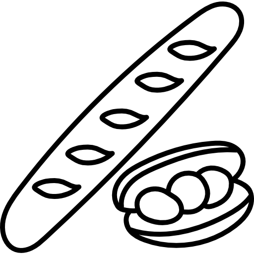 stangenbrot Hand Drawn Black icon