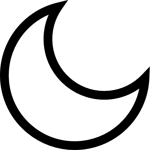 luna Basic Straight Lineal icono