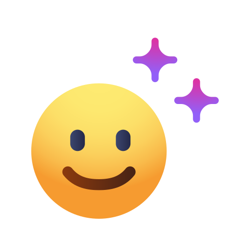 Face emoji Generic gradient fill icon