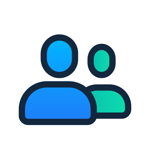 Friend Generic gradient lineal-color icon
