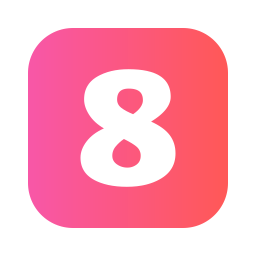 Eight Generic gradient fill icon