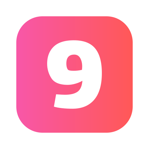Nine Generic gradient fill icon
