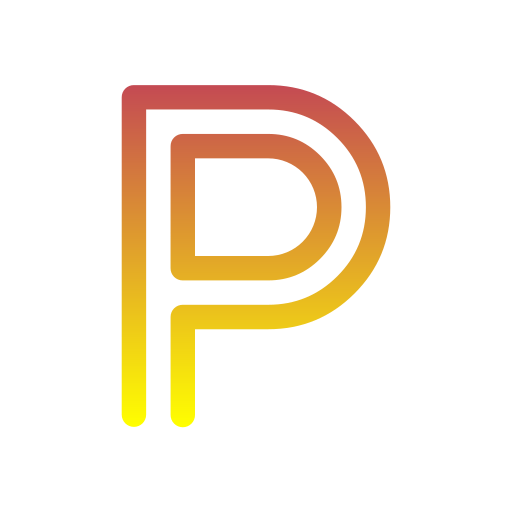p Generic gradient outline icoon