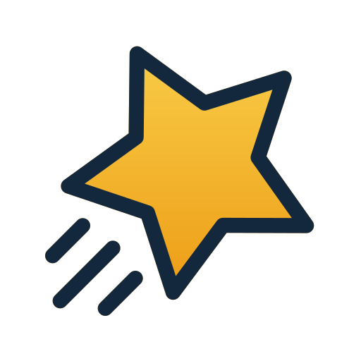 Shooting star Generic gradient lineal-color icon