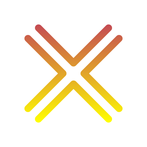x Generic gradient outline icon