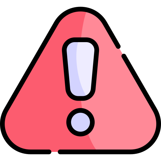advertencia Kawaii Lineal color icono
