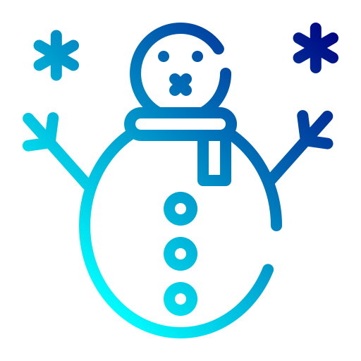muñeco de nieve Generic gradient outline icono