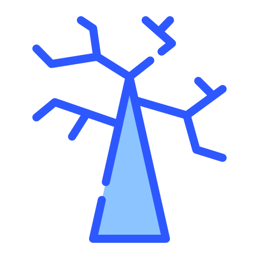 albero secco Generic color lineal-color icona