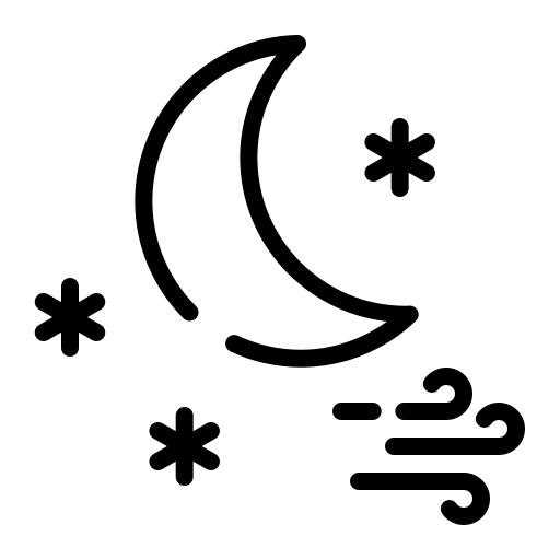 冬 Generic black outline icon