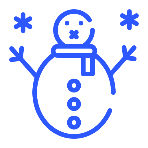 bonhomme de neige Generic color outline Icône