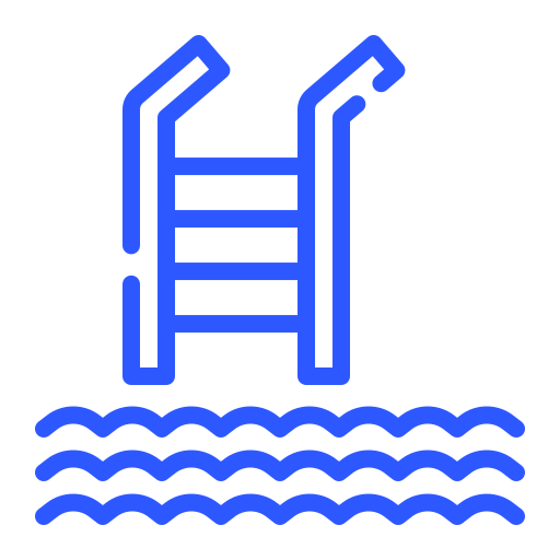 Бассейн Generic color outline иконка