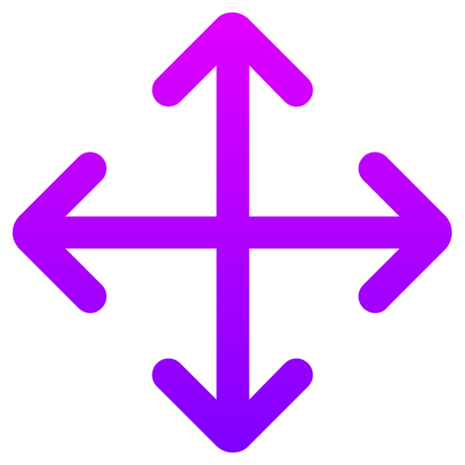 Move Generic gradient outline icon