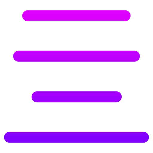 texto alineado Generic gradient outline icono