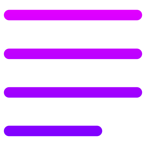 Выровнять по левому краю Generic gradient outline иконка