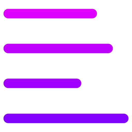 alinear a la izquierda Generic gradient outline icono