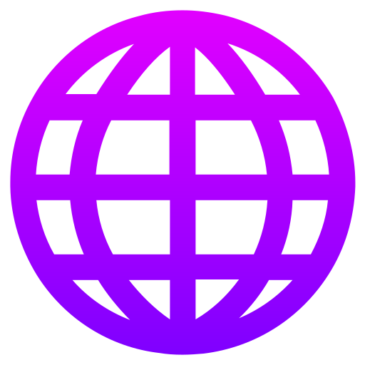 wereld Generic gradient outline icoon