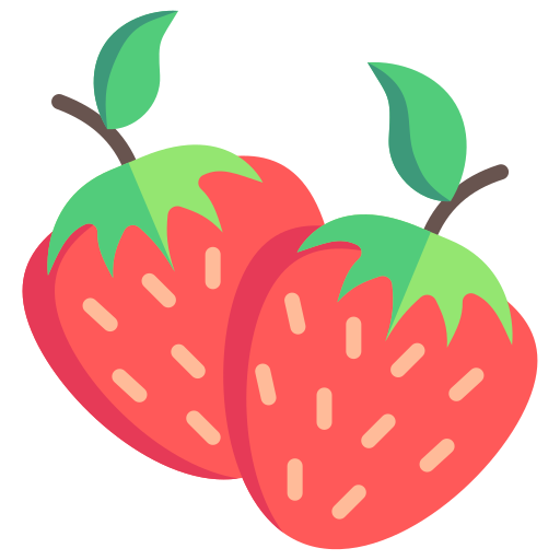 fraise Generic color fill Icône