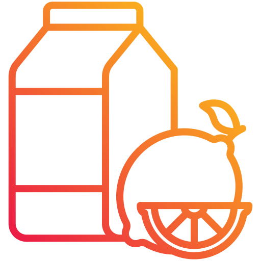 Orange juice Generic gradient outline icon