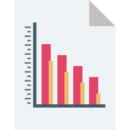 diagrammbericht Generic color fill icon