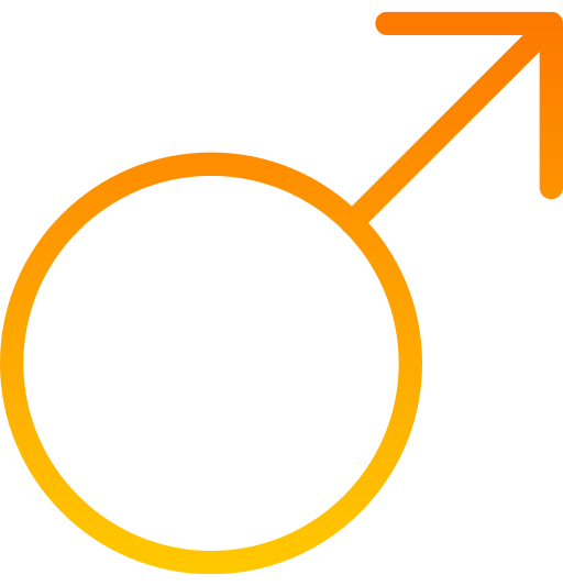 maschio Generic gradient outline icona