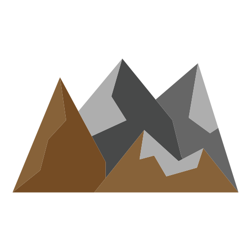 montagna Generic color fill icona