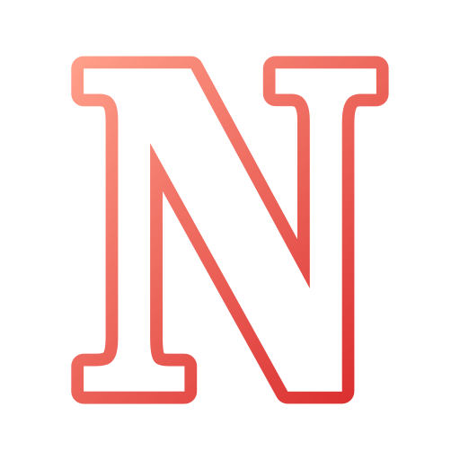 Letter n Generic gradient outline icon