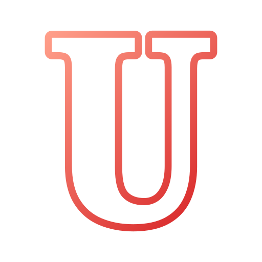Letter u Generic gradient outline icon