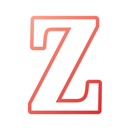 lettre z Generic gradient outline Icône