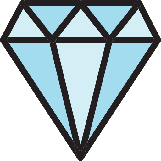 Diamond Generic color lineal-color icon