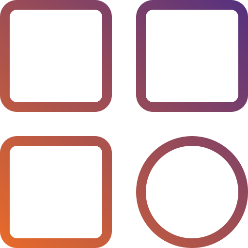 app Generic gradient outline icon