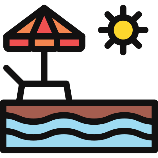 해변 Generic color lineal-color icon