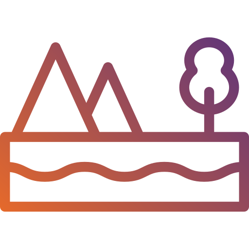 lac Generic gradient outline Icône